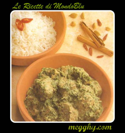 Agnello con Curry agli Spinaci