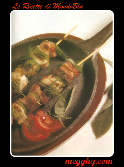 Spiedini di Carne con Verdure Grigliate