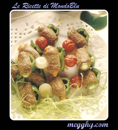 Spiedini di Carne e Verdure