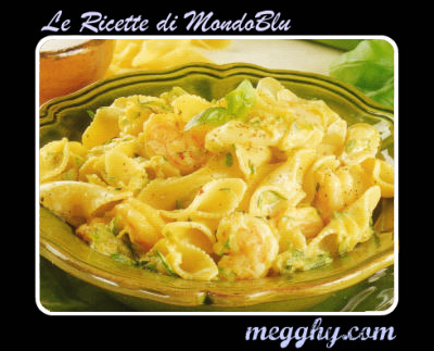 Farfalle con ganberetti e burro crudo