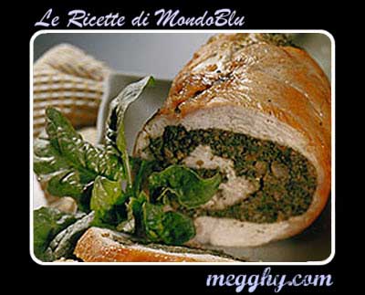 Arrotolato con uova e spinaci