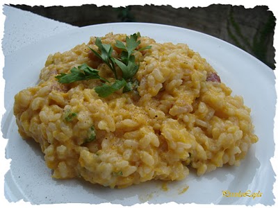 Bucatini con zucca gialla