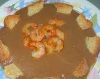 Crema di fagioli e scampi