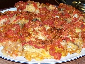 Baccalà gratinato con olive di gaeta senza glutine