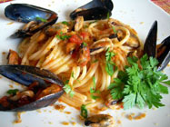 Spaghetti alle Capesante e Cacao senza glutine