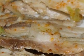 Porri gratinati con le acciughe