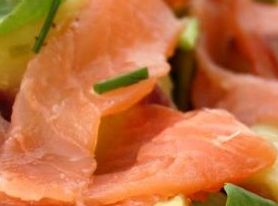 Snack di salmone affumicato