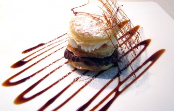 Millefoglie con ricotta bi-gusto