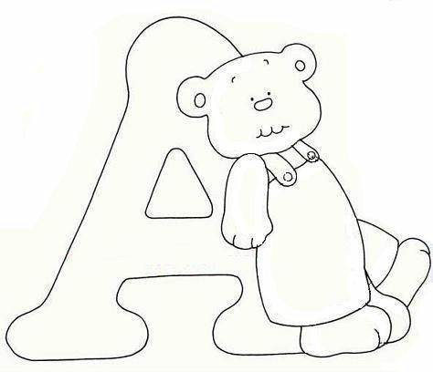 Disegno 1 Alfabeto con orso