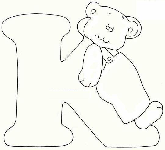 Disegno 11 Alfabeto con orso