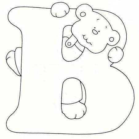 Disegno 2 Alfabeto con orso