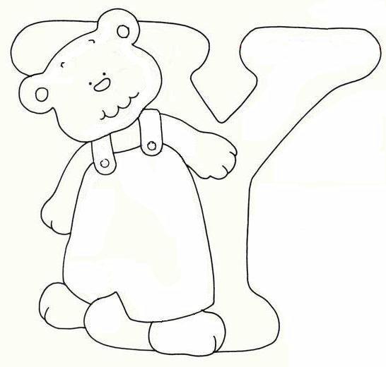Disegno 25 Alfabeto con orso