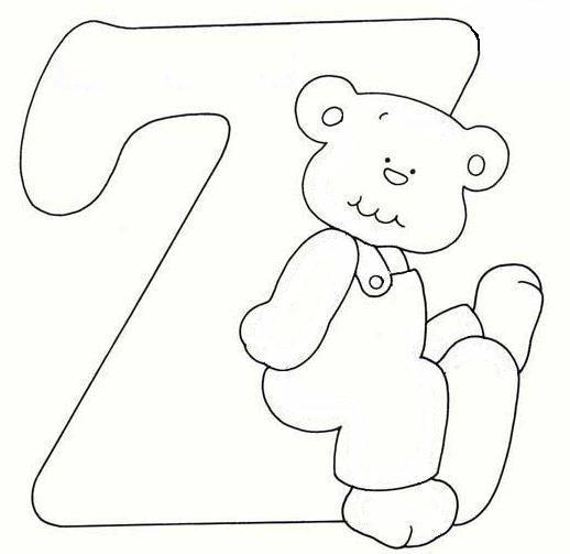 Disegno 26 Alfabeto con orso