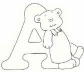 Disegno 1 Alfabeto con orso