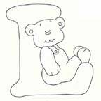 Disegno 12 Alfabeto con orso
