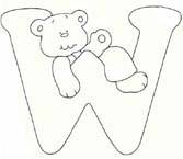 Disegno 23 Alfabeto con orso