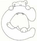Disegno 3 Alfabeto con orso