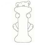 Disegno 9 Alfabeto con orso