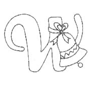 Disegno 23 Alfabeto natalizio