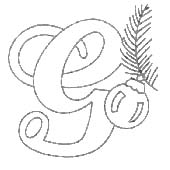 Disegno 7 Alfabeto natalizio