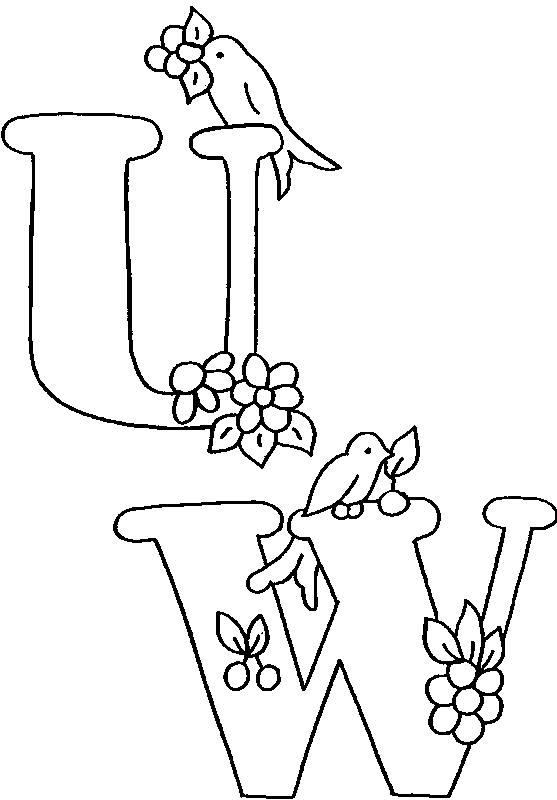 Disegno 11 Alfabeto uccellini