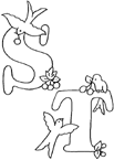 Disegno 10 Alfabeto uccellini