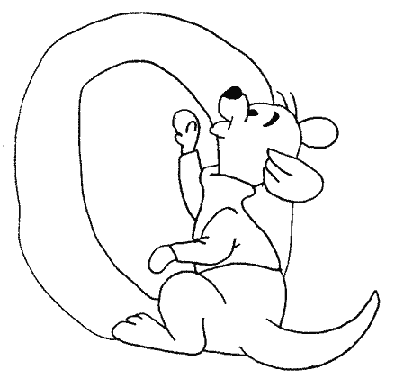 Disegno 15 Alfabeto winnie the pooh