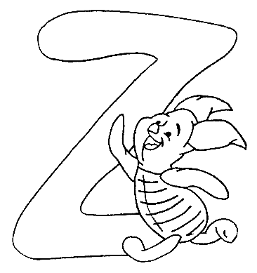 Disegno 26 Alfabeto winnie the pooh