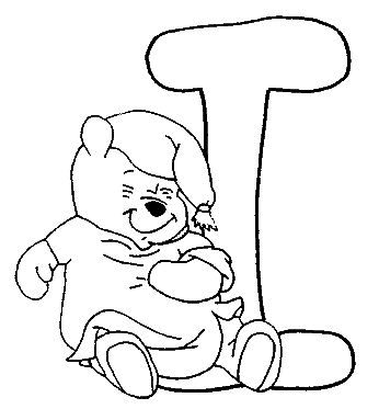 Disegno 9 Alfabeto winnie the pooh