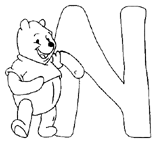 Disegno 14 Alfabeto winnie the pooh