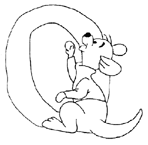 Disegno 15 Alfabeto winnie the pooh