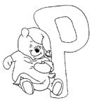 Disegno 16 Alfabeto winnie the pooh