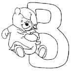 Disegno 2 Alfabeto winnie the pooh