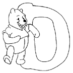 Disegno 4 Alfabeto winnie the pooh