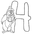 Disegno 8 Alfabeto winnie the pooh