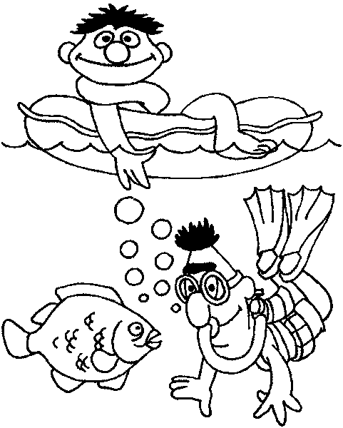 Disegno 17 Bert and ernie