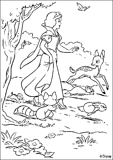 Disegno 20 Biancaneve