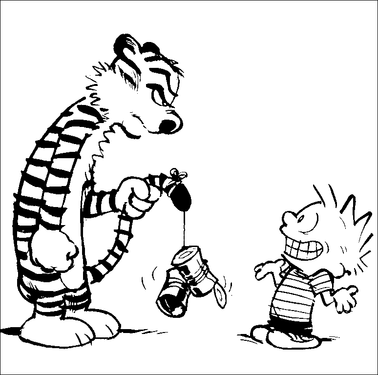 Disegno 6 Calvin and hobbes