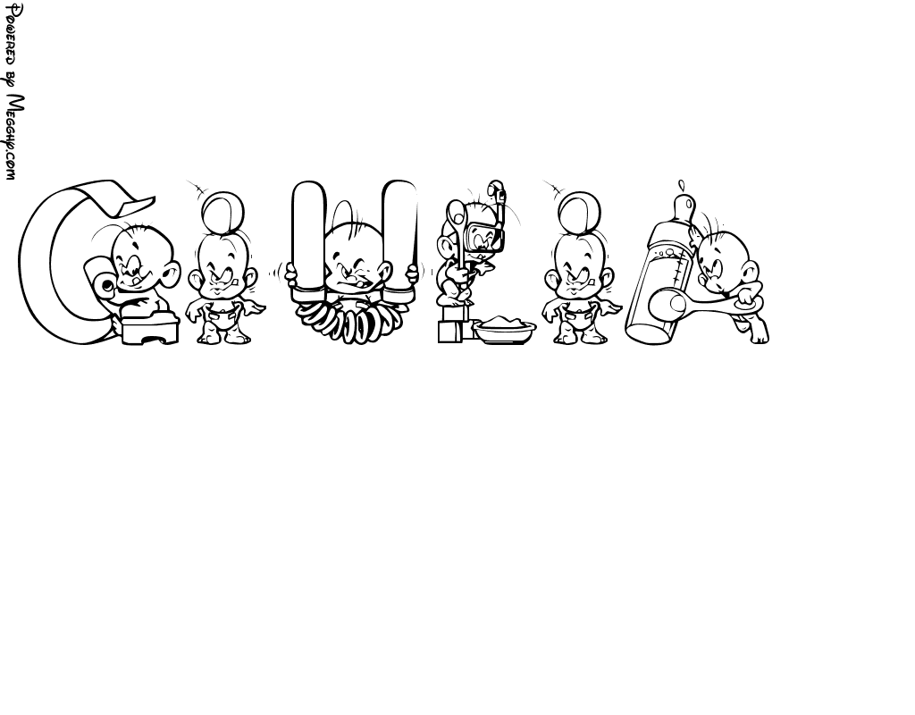 Disegno per bambini giulia 41221 da stampare e colorare