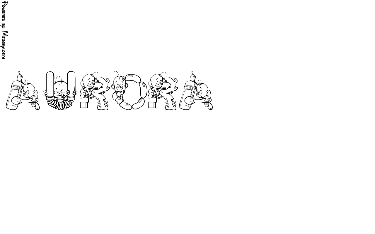 scritta aurora da stampare - 5 Disegno per bambini aurora da stampare e colorare