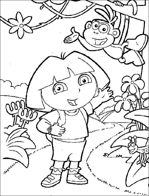 Disegno 1 Dora esploratrice