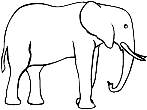 Disegno 14 Elefanti