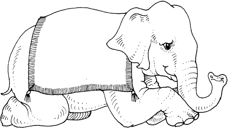 Disegno 30 Elefanti