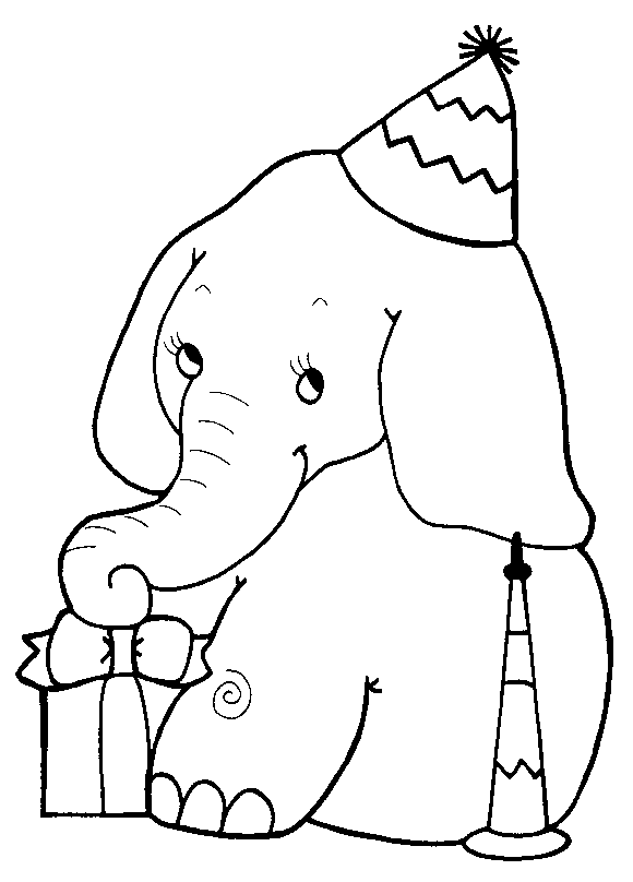 Disegno 39 Elefanti