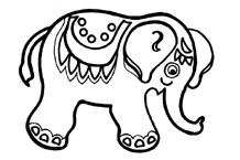 Disegno 12 Elefanti