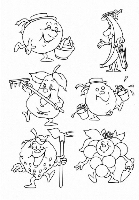 Disegno 18 Frutta e verdura