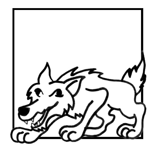 Disegno 2 Lupi