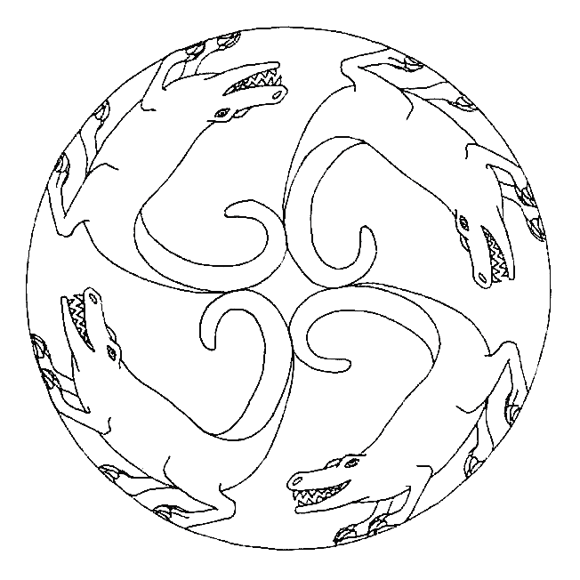 Disegno 3 Mandala animali