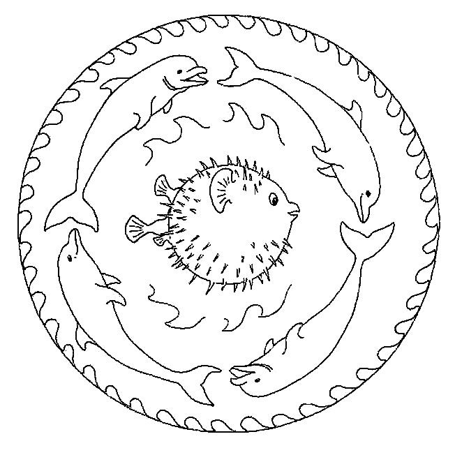 Disegno 5 Mandala animali