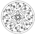 Disegno 21 Mandala animali